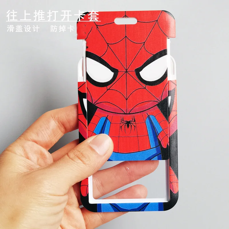 Super Hero Card Cases Card Lanyard Key Lanyard Cosplay Badge ID Cards Holders Neck Straps 1 Set