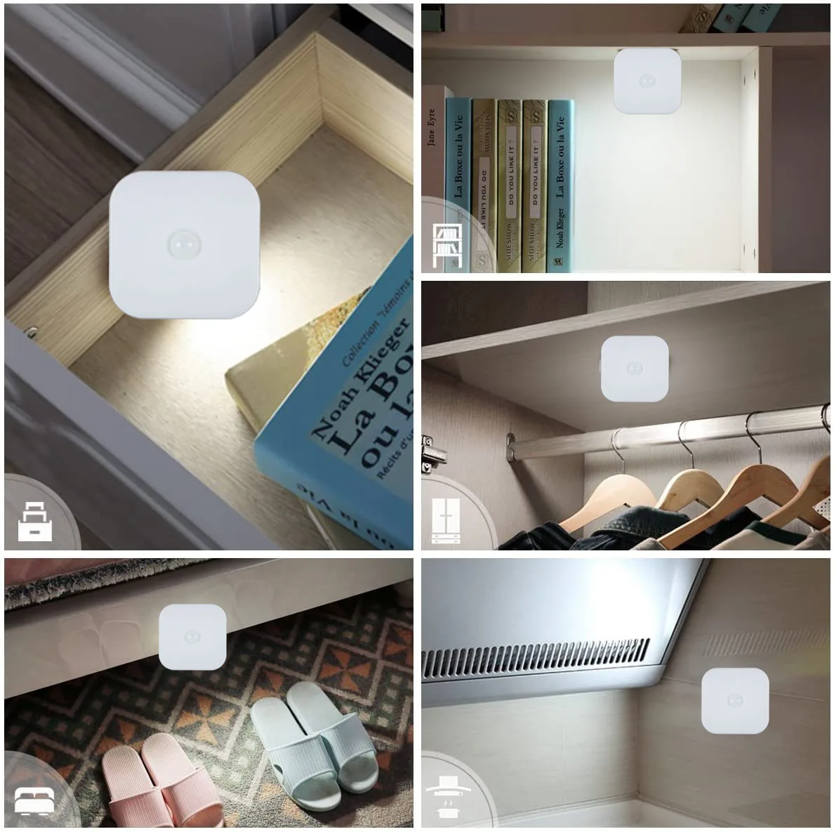 2021 Night Light Smart Motion Sensor LED Night Lamp Battery Operated WC Bedside Lamp For Room Hallway Pathway Toilet DA night light for bedroom