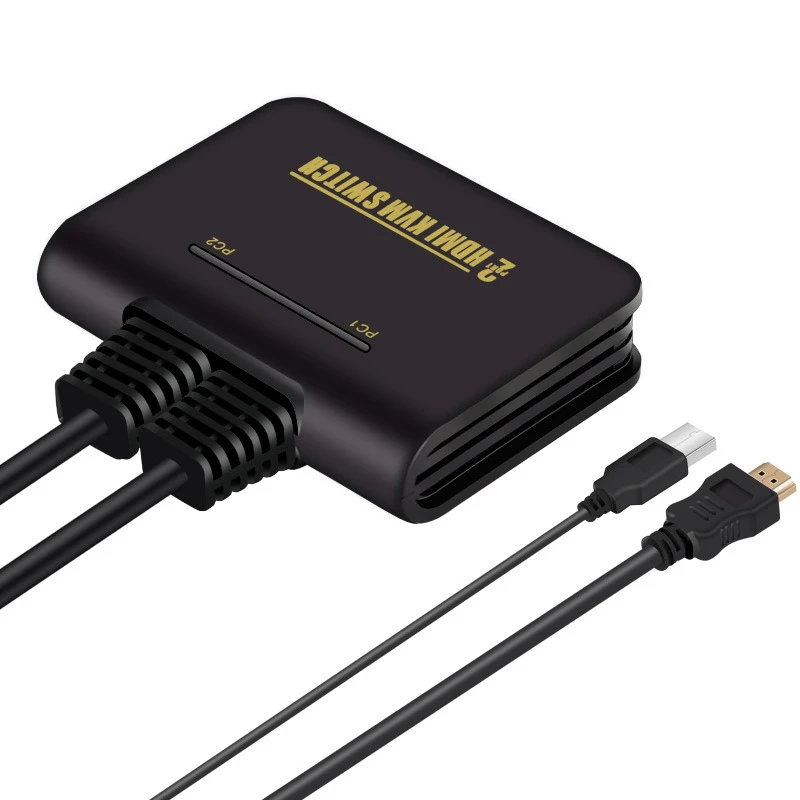 1X2 порт Usb Hdmi Kvm переключатель кабель для двух мониторов клавиатура мышь