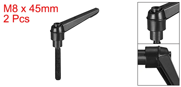 Uxcell 2 шт. нить кнопочный Ratchet уровень M6/8/10 20-70 мм болт Длина регулируемая ручка с наружной резьбой серьги-гвоздики