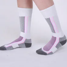 Унисекс Для мужчин Для женщин зимние теплые компрессионные чулки бег носки для занятий Баскетболом, футболом Пеший Туризм Лыжные Носки Спорт на открытом воздухе чулки