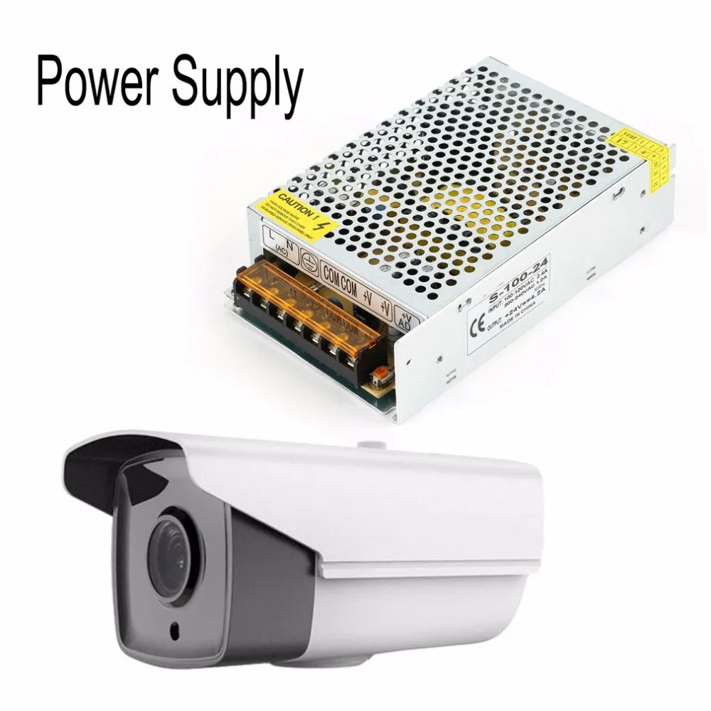 12V/24V 100W Surveillance Camera Power Supply Monitor Power Adapter LED Monitor Accessory Switching Power Supply