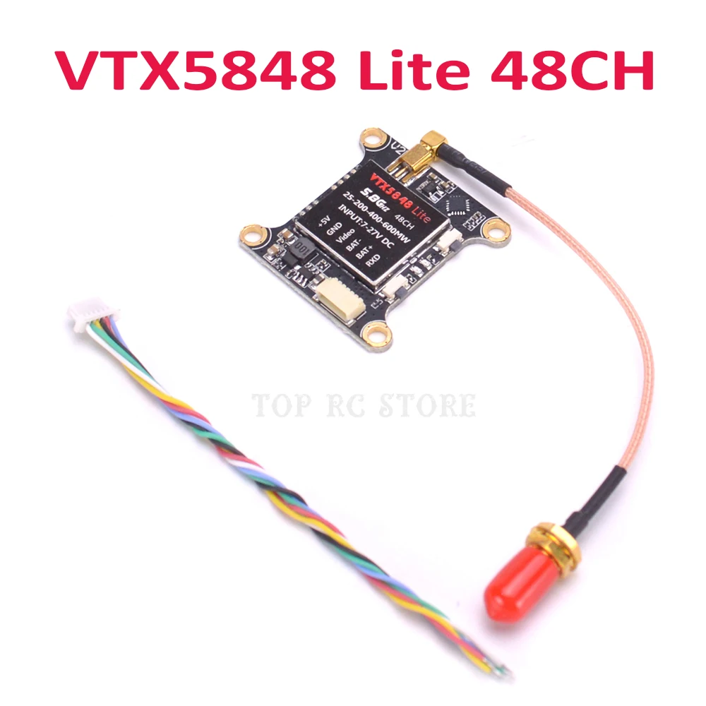 Видеопередатчик VTX5848 LITE 48 каналов 5 8 ГГц 25/100/200/400 МВт|Детали и аксессуары| |