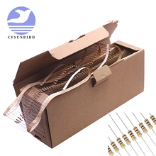 100 шт. 1/4 Вт 0,25 5% угольный осажденный резистор 0R~ 22M 100R 220R 330R 1K 2,2 K 3,3 K 4,7 K 10K 22K 47 к 100 0,47 10 мес., 18 мес., 20 м 22 МОм