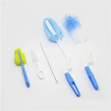 Щётка для мытья бутылок 5 шт./компл. губка Пластик Стекло чашка для молока воды очистка бутылочка Соска-пустышка щетки для соски