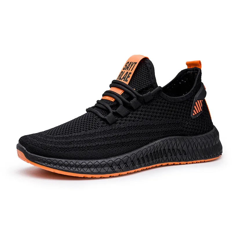 

Fast Shipping Breathable Men Casual Shoes Mesh Walking Casual Shoes Comfortable Male Shoes Lightweight Flyknit Men Sneakers