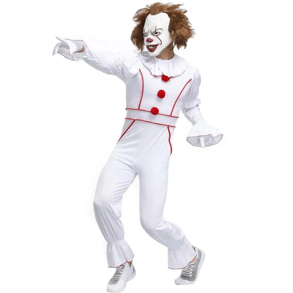 Хэллоуин Стивен Кинг это Chapter два Pennywise костюм клоуна для косплея комбинезон для мужчин Хэллоуин костюм