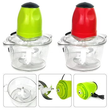 

Electric Meat Grinder Multifunctional Easy Automatic Electric Blender Chopper Garlic Presser For Grinding Vegetable Meat 2L