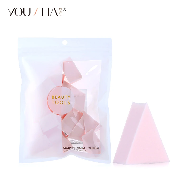 YOUSHA 15pcs Triangle Makeup Sponge Disposable Powder Puff Face Cosmetic liquid Foundation BB Cream |