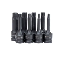 9 шт. 1/2 разъем гаечный ключ-адаптер Torx Бит T30 T40 T45 T50 T55 T60 T70 T80 T100 воздействия электрический ключ инструментов для ремонта дома