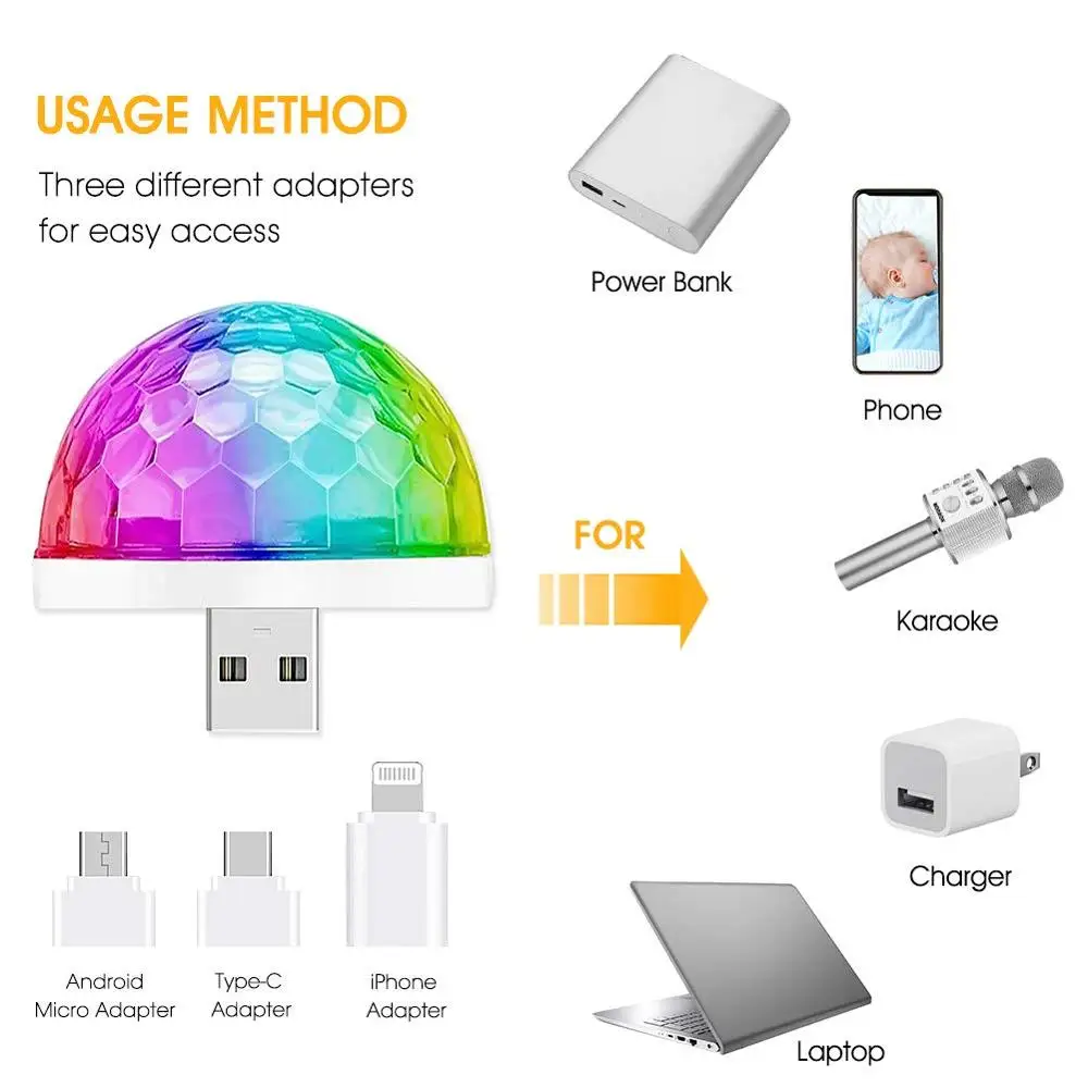 Auto-Atmosphäre-DJ-Licht, USB-Mini-Disco-Licht, Tragbares Mini-Bühnen-DJ-Blitzlicht,  LED-Auto-USB-Umgebungslicht, Sternenhimmellicht Mit Sprachsteuerung - Temu  Austria
