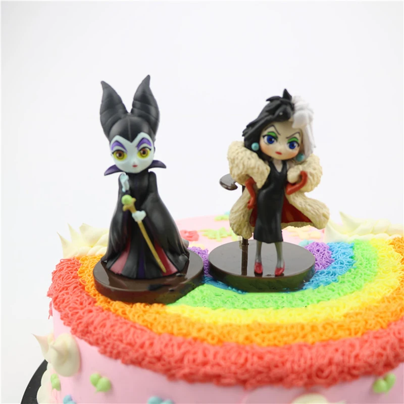 3 шт. disney Maleficent кукла Принцессы disney Maleficent QUNNE ПВХ Фигурки Модель Детские игрушки для детей Подарки DS18