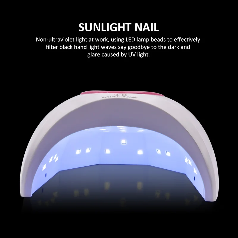 65W UV LED Nail Lamp UV Light for Nail 33 Pcs Light Bead UV Gel Nail Lamp Quick Curing Nail Gel Polish Nail Dryer Suitable Salon