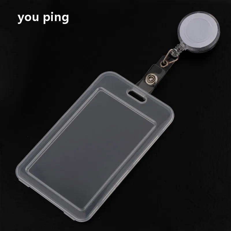 Transparent Two Types Card Women Men Student Bus Card Badge Holder Credit Cards Bank ID school supplies badge holder