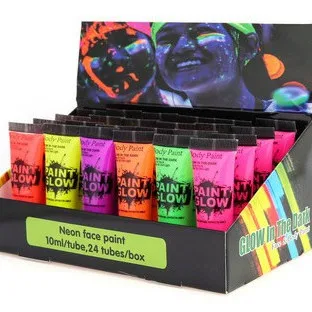

24 Color/10ml aqueous acrylic paint luminous paint luminous paint painting artistic painting graffiti paint pigment painted body