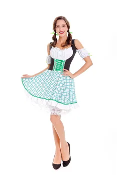 

Dancing Stage Costumes Maid Maid Dressed German Oktoberfest Beer Costume Halloween Cosplay Stage Performance Uniform Sportswear