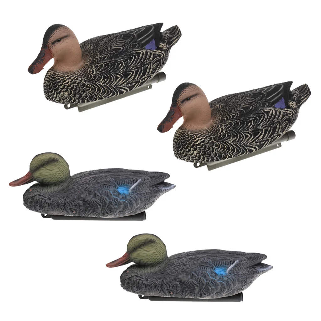 4 Pieces Mallard Duck Decoy Duck Hunting Decoys Hunting Bait Hunter Greenhand Gear Garden Yard Decors Lawn Ornaments