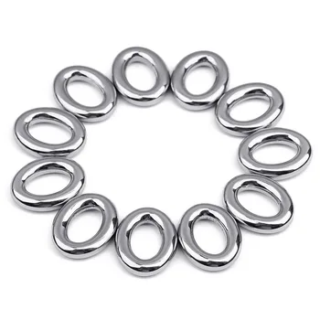

10 pieces / pack of Stainless Steel Jewelry Making Oval Ring Closed Ring Closed Ring DIY Jewelry Accessories Charm