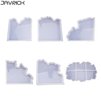 

Crystal Epoxy Resin Mold Irregular Coaster Casting Silicone Mould Handmade DIY Crafts Decorations Making Tools