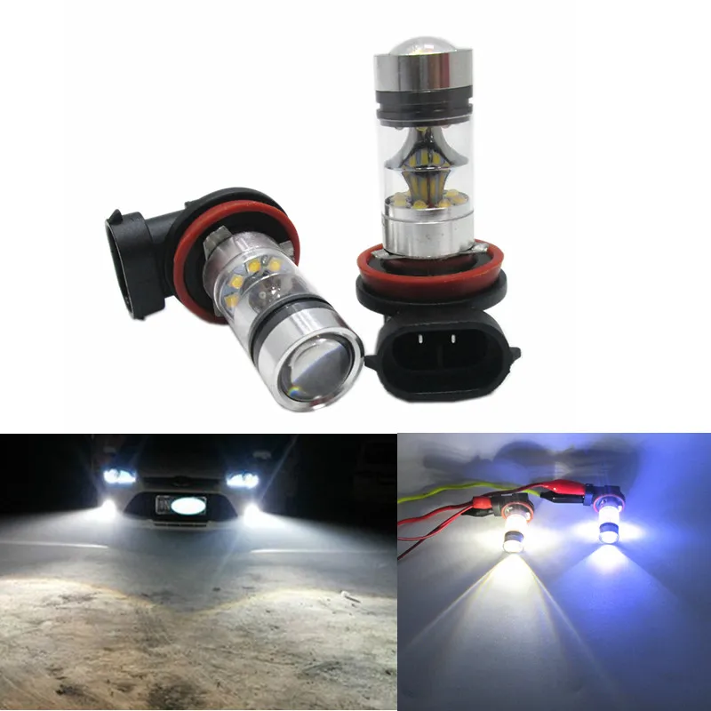 4 шт. супер яркий фонарь светильник s H11 H8 100W 20SMD Canbus без ошибок лампы
