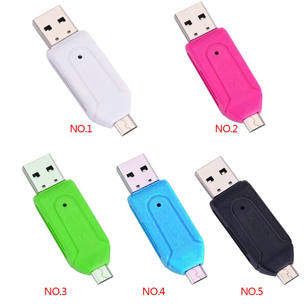 Мобильный телефон камера SD TF мини SD SDHC карта памяти Micro USB 2,0 адаптер для чтения карт OTG компьютер двойной слот двойного назначения