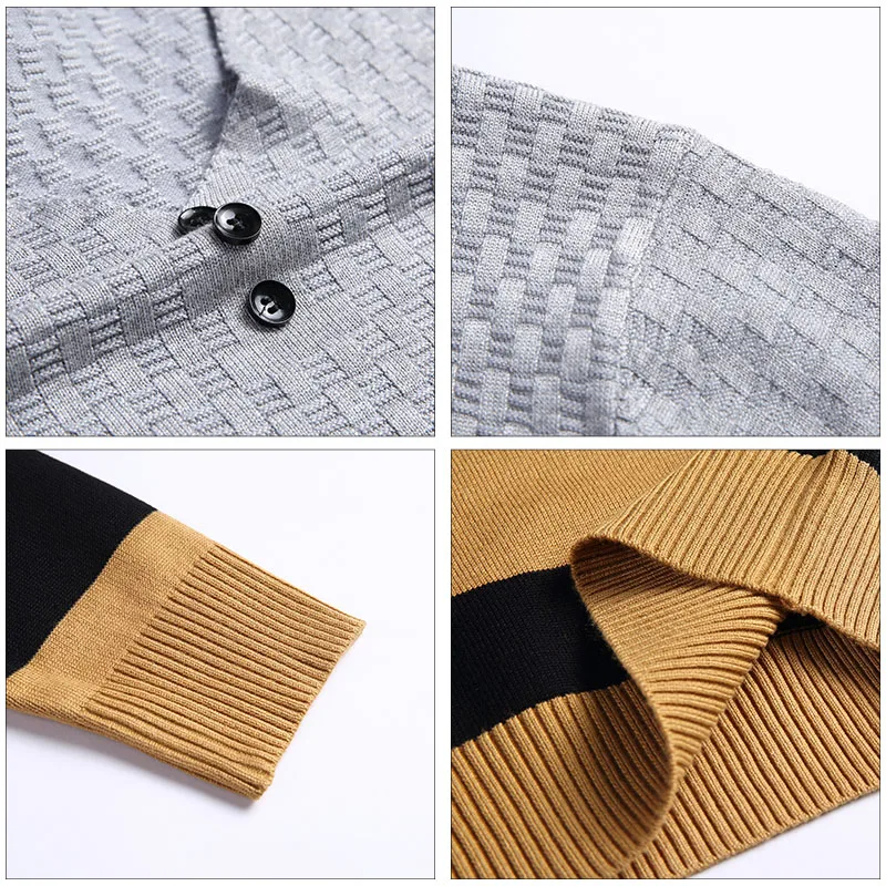 AIRGRACIAS Fashion Brand Sweater Men 2019 Autumn Winter Mens Sweaters Slim Pullovers Men Classic Knitwear Pull Homme Sweater