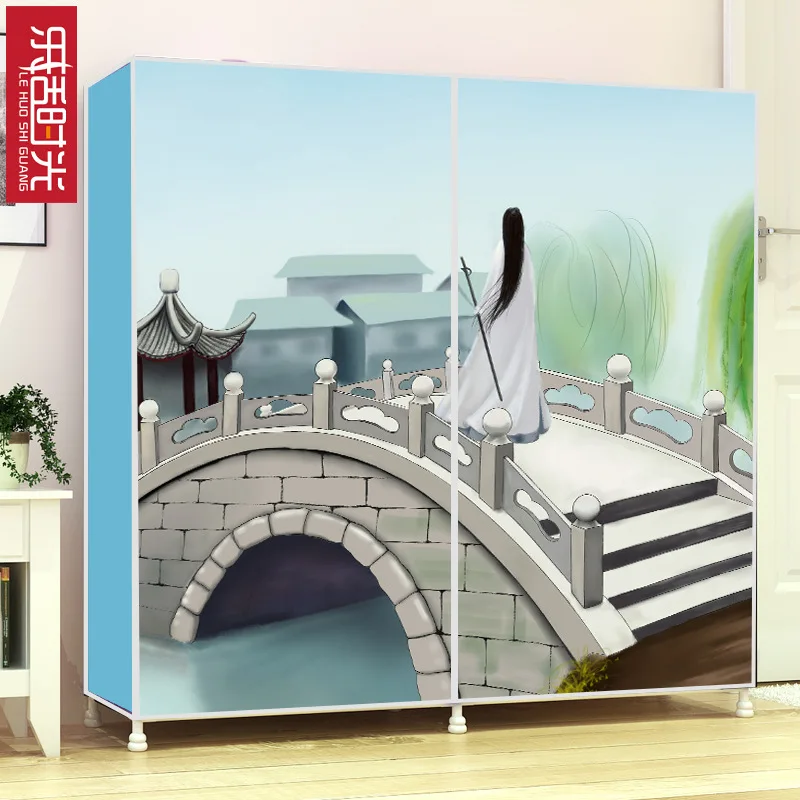 

LEHUOSHIGUANG Double Row Simplicity Shoe Rack Economical Assembly Hall Cabinet Multilayer Nonwoven Fabric Minimalist Modern Shoe