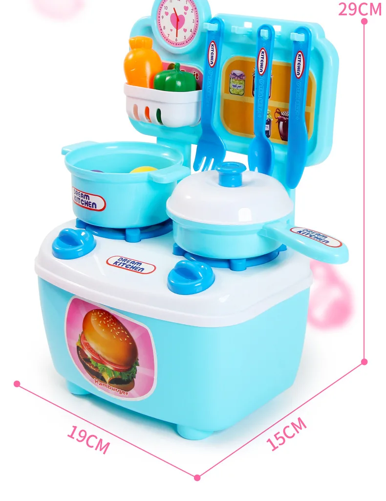 Детский игровой домик, кухонная игрушка для барбекю, косметика, конфеты, чемодан, имитация бургера, посуда, мороженое, распродажа, Pushcart