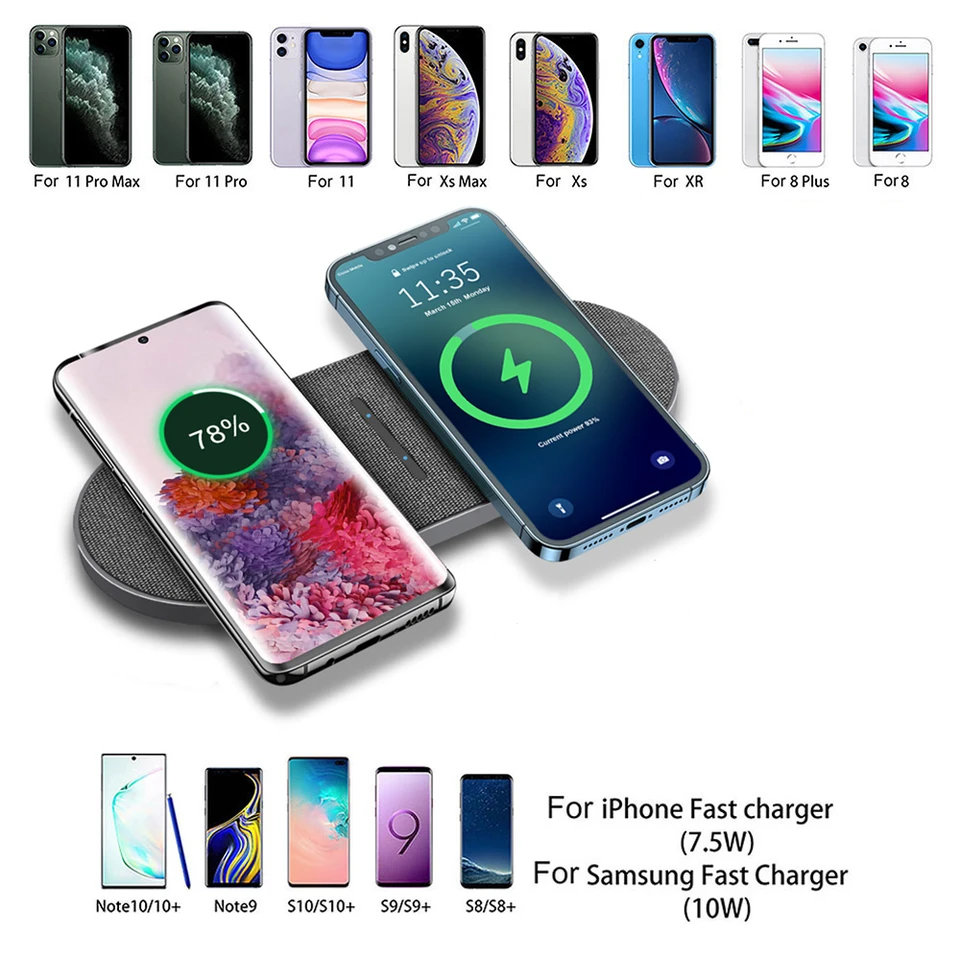 Caricabatterie Senza Fili KSIX Apple-compatible 15W | Leroy Merlin
