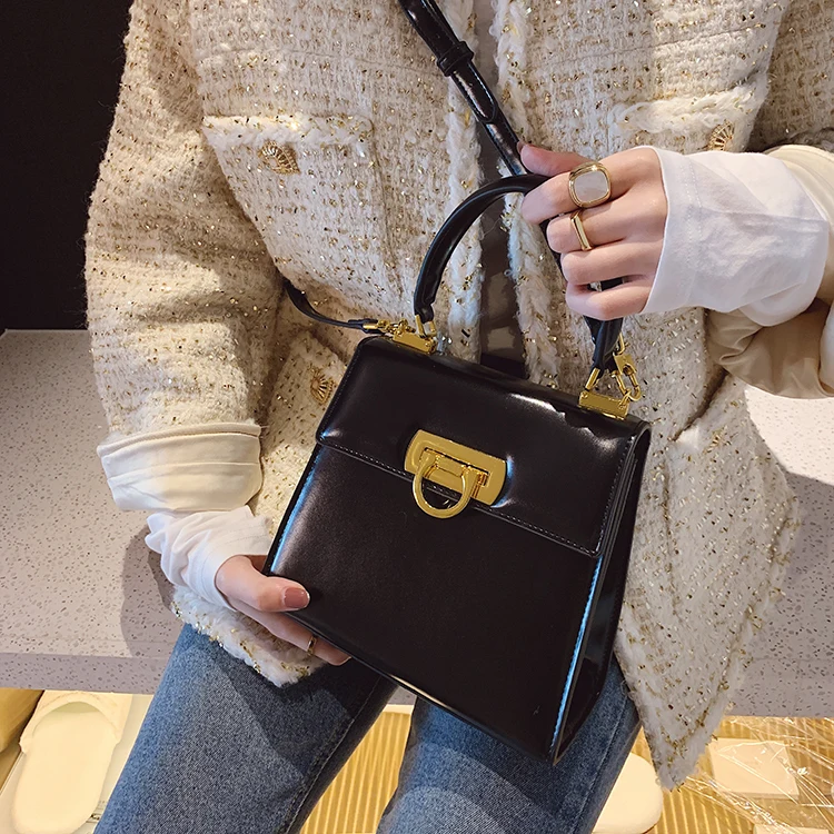 Kopen 2019 Nieuwe Mode Vrouwen Dames Messenger Schouder Handtas Zwarte Luxe Merk Designer Handtas