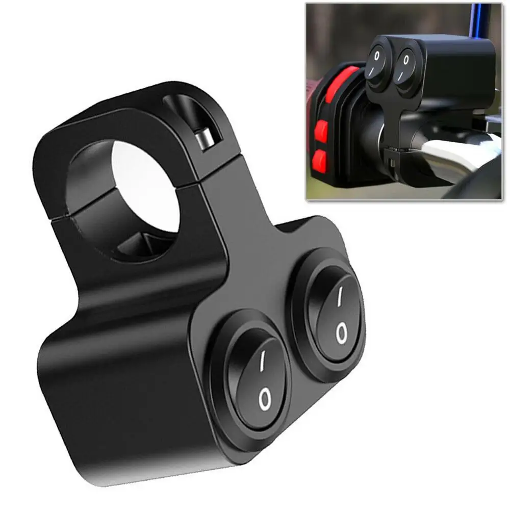 

1pc 12V 7/8" Handlebar Control Switch Motorcycle Dual Control Headlight Double Flasher Speaker Switch Replacement Acessories