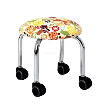 

Factory Outlet Pulley Stool Simple Fashion PU Leather Cloth Change Shoe Bench Walk Chair Pulley Small Bench Stool
