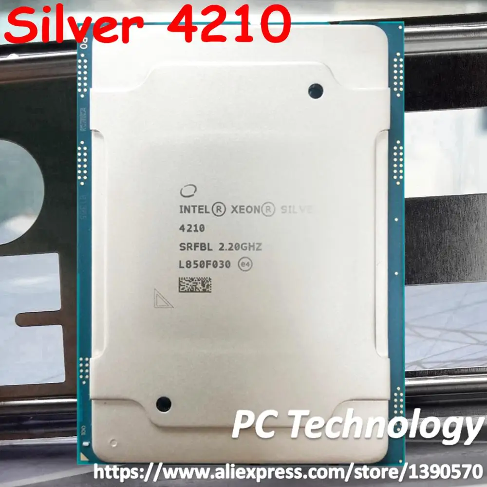 Original Intel Xeon Silver 4210 SRFBL Silver4210 13.75M Cache 2.20GHz ...