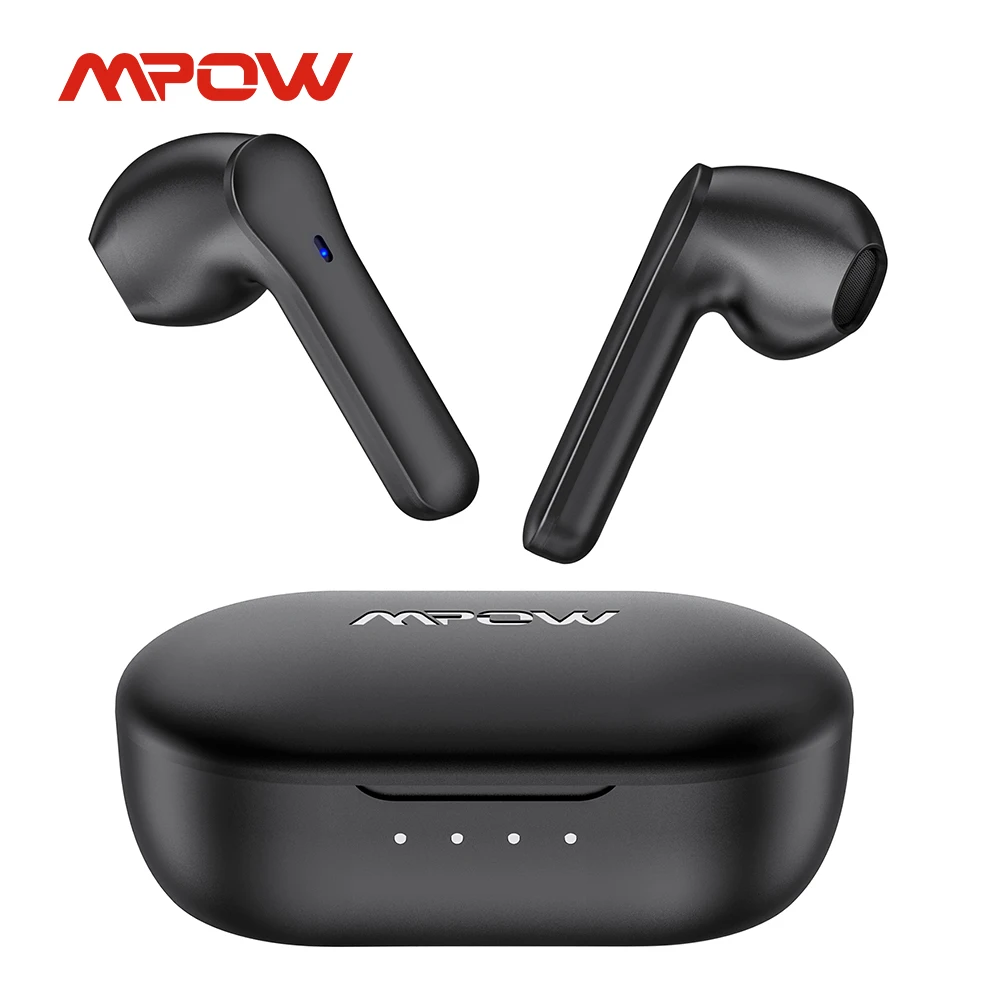 Mpow MX1 Wireless Headphone Hi-Fi Stereo Bluetooth Earphone with 4 Mics Noise Cancelling Touch Control In Ear Headset for Phone |