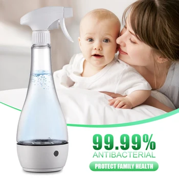 

New USB Rechargeable Portable Disinfection Hypochlorous Acid Water Machine Bottle Disinfection Sterilization Water Spray Bottle