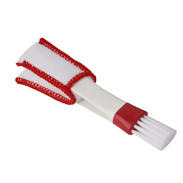 2 In 1 Car Air-Conditioner Outlet Cleaning Tool Multi-purpose Dust Brush Car Accessories Interior Multi-purpose Brush Cleaning red white