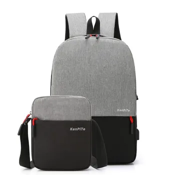 

2Pcs/Set Women Men Casual Anti Theft Backpack USB Charging Travel Laptop School Bag Large Capacity New