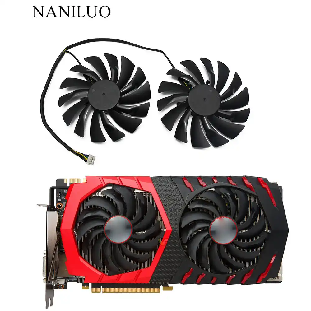 95 Mm Pldb12hh Plds12hh Kuler Ventilyator Dlya Msi Radeon R9 380 Armadura 2x Gtx 1060 1070 1080 Ti Rx 470 De 570 Rx580 Igrovaya Ventiladores Y Refrigeracion Aliexpress