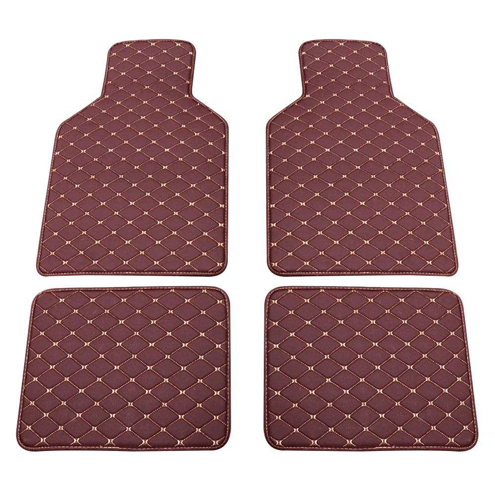 

Car Floor Liners For VOLVO C30 C70 S40 S60 S80 S90 V40 V50 V60 XC40 XC60 XC70 XC90 PU Leather Car Floor Mats 4Pcs Auto Carpets