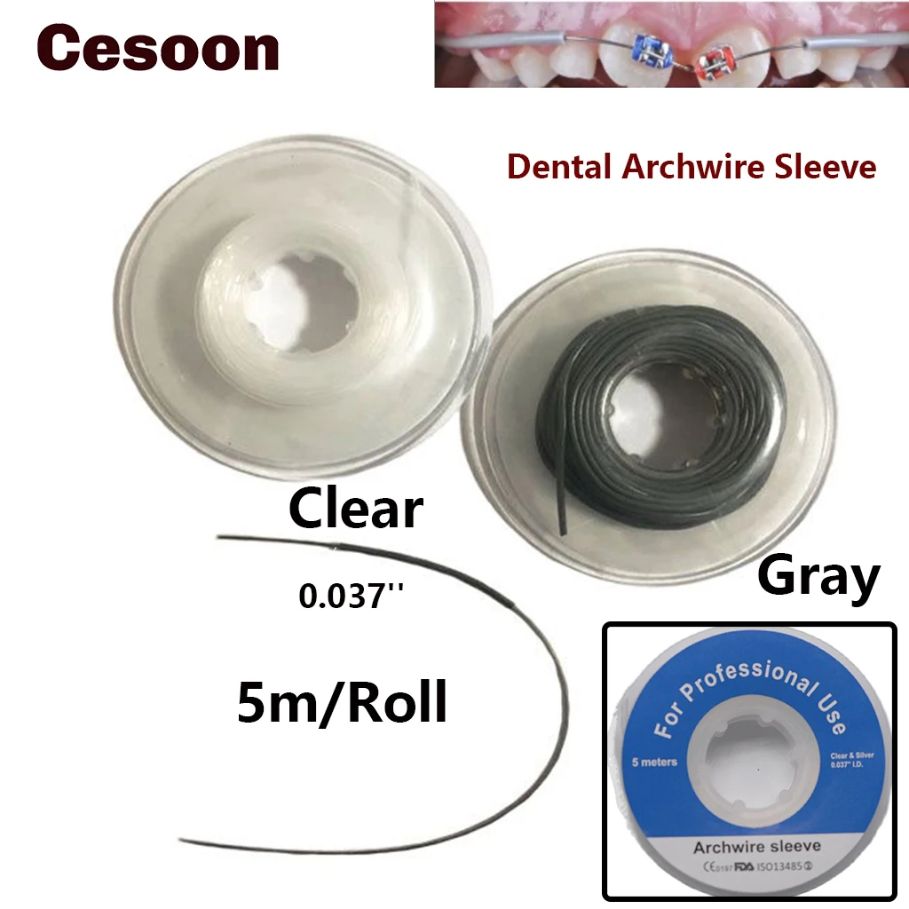 Cesoon 1 Roll Dental Orthodontic Elastic Archwire Sleeve Tubing Arch