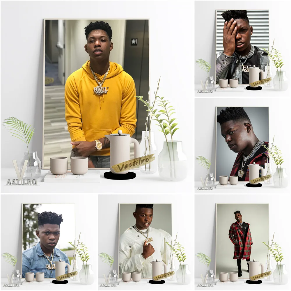 

Yung Bleu Popular Music Singer Star Art Canvas Poster Magazine Cover Bar Pub Club Wall Stickers Modern Home Decor Collection