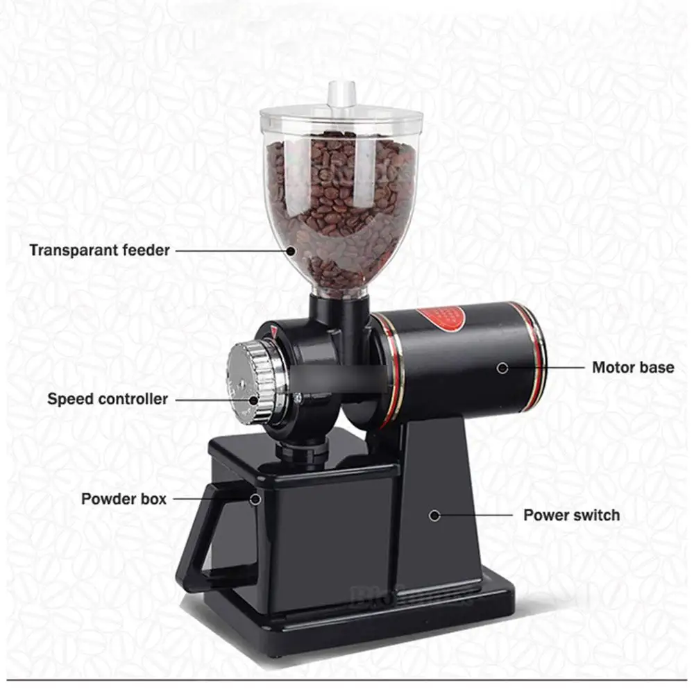 110V 220V Coffee Grinder Electric Red/Black Available Coffee Mill Bean Grinder Machine Beans Grinding Machine