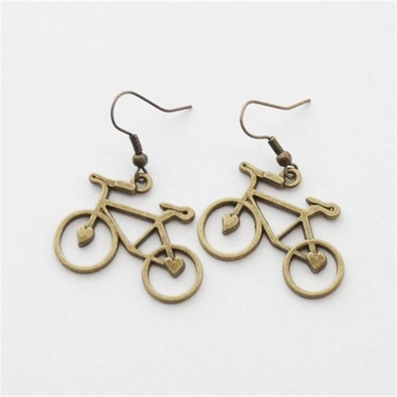 Ciclista Orecchini, Regali Di Ciclista, Bronzo Bike Orecchini, Orecchini Della Bicicletta, Bicicletta Regali, Bike Rider Dei Monili, Bike Gioielli
