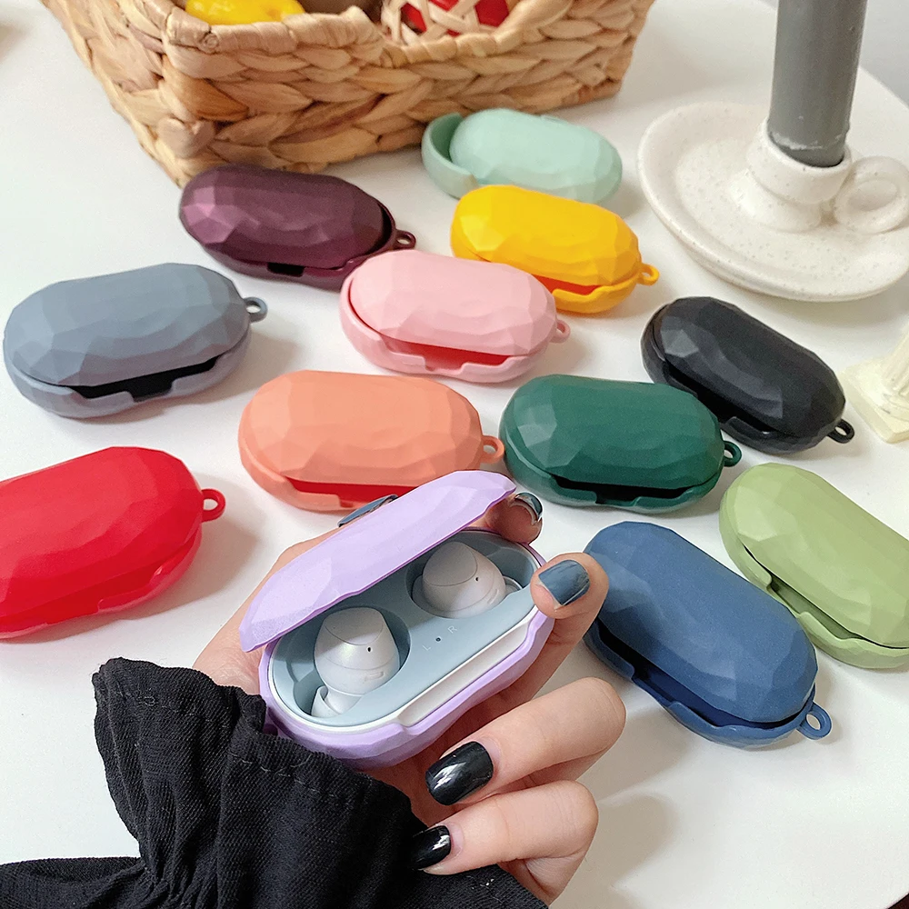

Wave Pattern Protective Case for Samsung Galaxy Buds Buds+ with Carabiner Bluetooth Headphone Cover for Samsung Galaxy Buds Plus