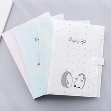 А4, Сумка для документов, бумажная папка для файлов, канцелярские принадлежности, многослойный, с рисунком, милый, студенческий, большая емкость, для хранения, расширяющийся кошелек, 5 ячеек