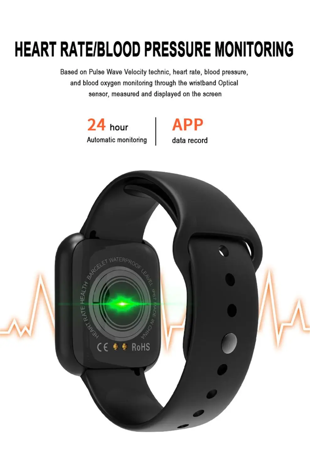 I5 Смарт-часы мужские спортивные часы с сердечного ритма женские Mp3 смарт-Браслет фитнес-трекер Смарт-Браслет Смарт-часы для ios android