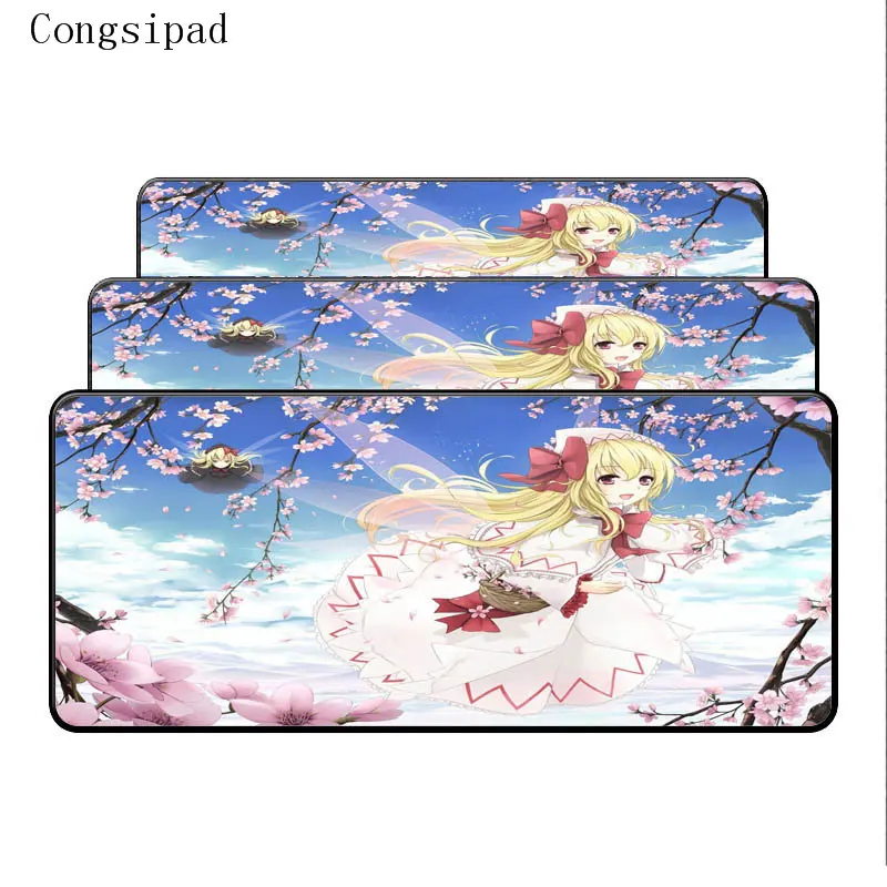 Congsipad Anime Girl Large mouse pad Anti-slip Natural Rubber PC Computer Gaming mousepad Desk Mat