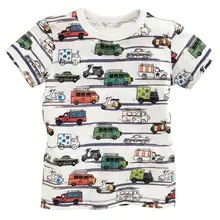 Летняя Детская футболка с короткими рукавами для мальчиков; Брендовая детская футболка из чистого хлопка; европейский и американский стиль; вырез лодочкой Ba