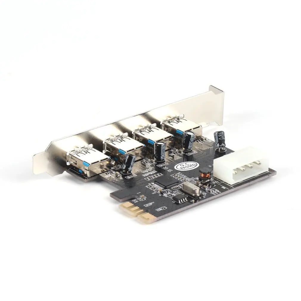 1 шт. 4 порта 5 Гбит/с Superspeed USB 3,0 PCI-E PCI карта адаптер для XP Vista Win7 C1