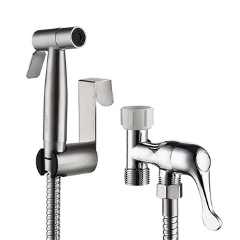 

Stainless Steel Toilet Hand Held Bidet Faucet Sprayer Bidet Set Sprayer Gun Toilet Spray for Bathroom Self Cleaning Shower Head